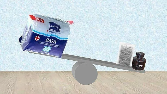 Что дешевле в доставке 1 кг ваты или 1 кг гвоздей?